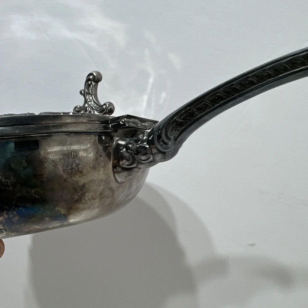 Alpacca Mexico Silver Plate Silent Butler Ornate‎ Original Alt Heidelberg